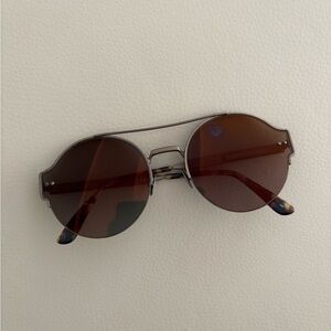 Bottega Veneta brown sun glasses with original leather pouch